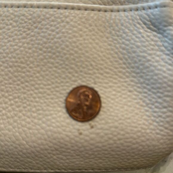 Stunning Laggo “Reed Ivory” Pebbled Leather Studded Hobo Bag - Picture 6 of 13